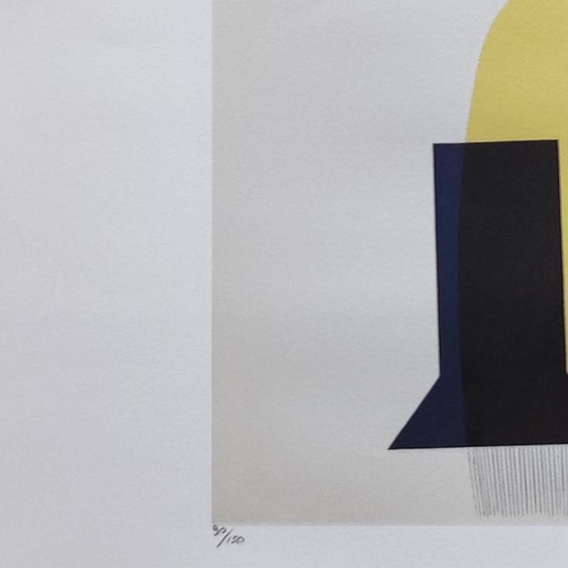 1970s Original Man Ray "Concrete Mixer" Limited Edition Lithograph