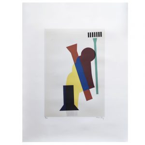 1970s Original Man Ray "Concrete Mixer" Limited Edition Lithograph