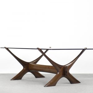 Mid-Century Modern Scandinavian Walnut Condor Coffee Table by Fredrik Schriever-Abeln, 1960s