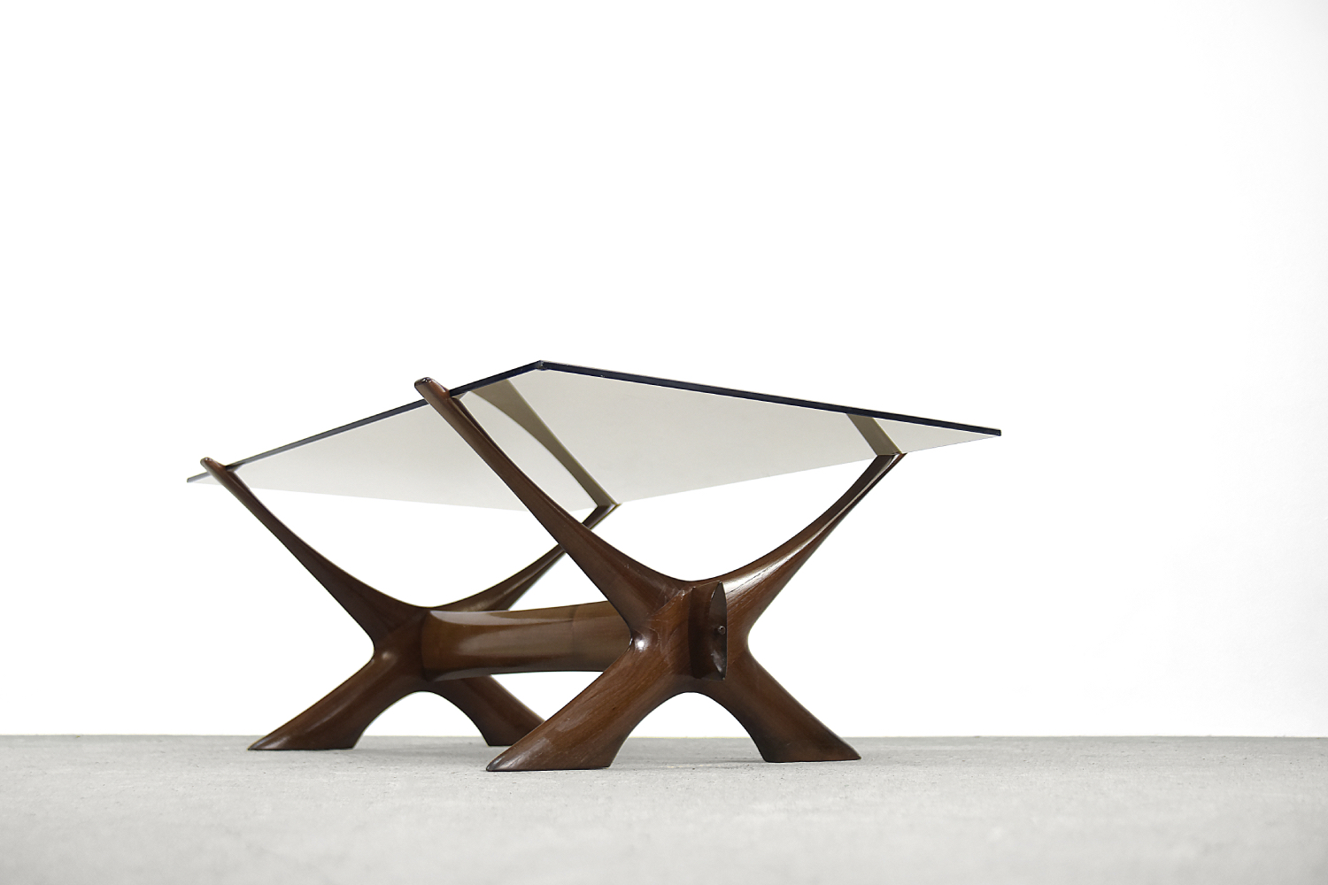 Mid-Century Modern Scandinavian Walnut Condor Coffee Table by Fredrik Schriever-Abeln, 1960s