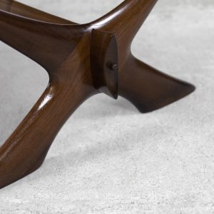 Mid-Century Modern Scandinavian Walnut Condor Coffee Table by Fredrik Schriever-Abeln, 1960s