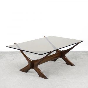 Mid-Century Modern Scandinavian Walnut Condor Coffee Table by Fredrik Schriever-Abeln, 1960s
