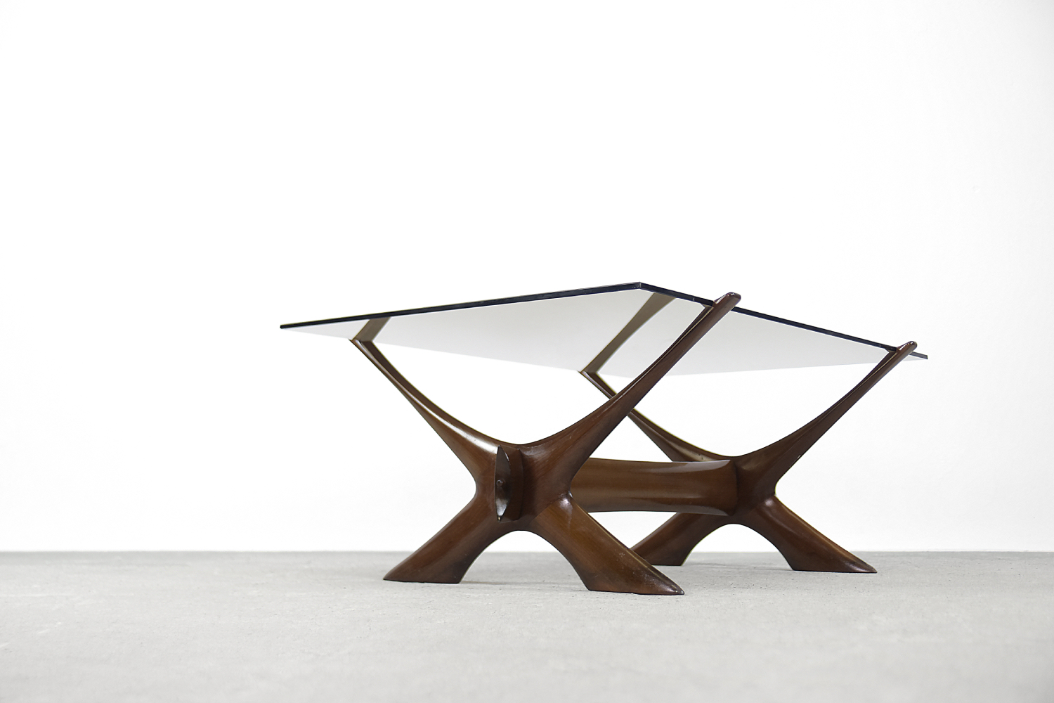 Mid-Century Modern Scandinavian Walnut Condor Coffee Table by Fredrik Schriever-Abeln, 1960s