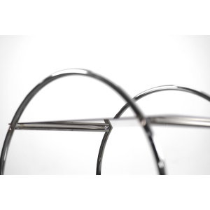 Vintage Glamour Art déco Bar Cart Chrome & Smoked Glass, IKEA, 1970s