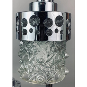 1970s Dutch RAAK Chrome Cascading Hanging Light
