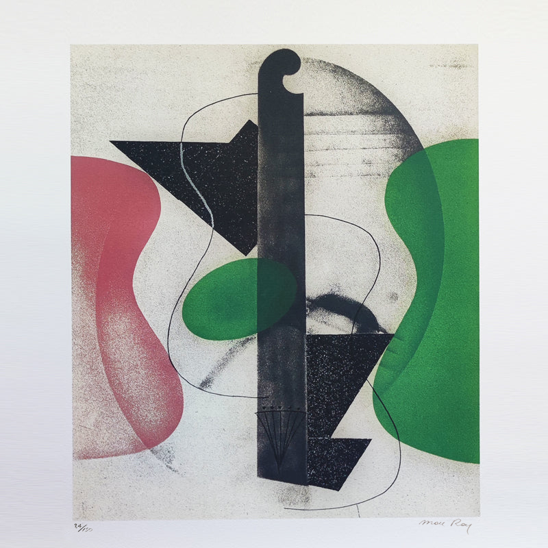 1970s Original Astonishing Man Ray "Aerograph" Limited Edition Lithograph