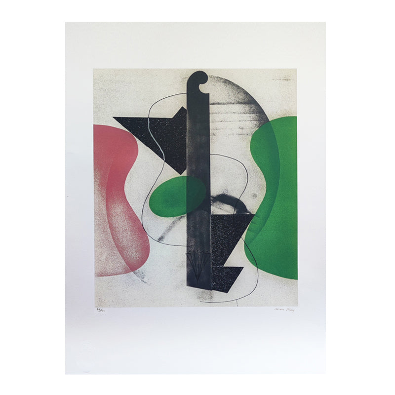 1970s Original Astonishing Man Ray "Aerograph" Limited Edition Lithograph