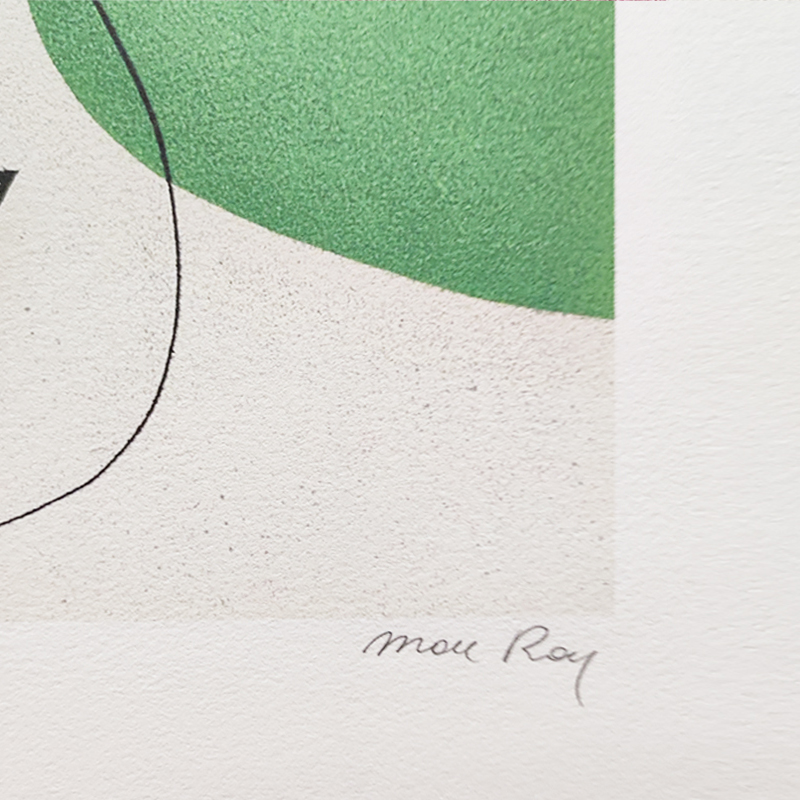 1970s Original Astonishing Man Ray "Aerograph" Limited Edition Lithograph
