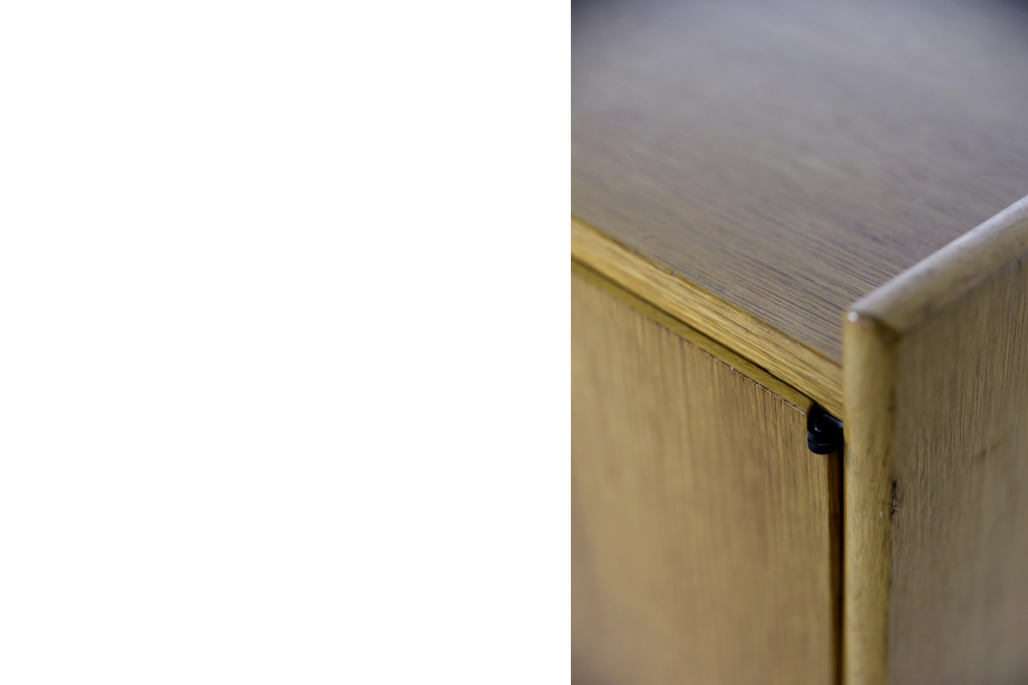 Vintage Mid-Century Modern Scandinavian Teak Wood Cabinet with Metal Hairpin Legs, 1960s