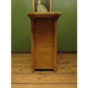 Antique Chinese Bleached Elm Altar Cabinet Late Qing Period 19th Century Cabinet