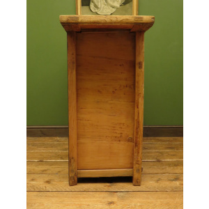 Antique Chinese Bleached Elm Altar Cabinet Late Qing Period 19th Century Cabinet