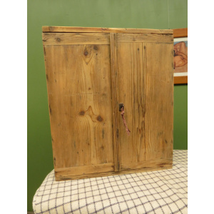 Antique Pine Scratch Built Carpenters Cabinet With Internal Drawers, Lockable