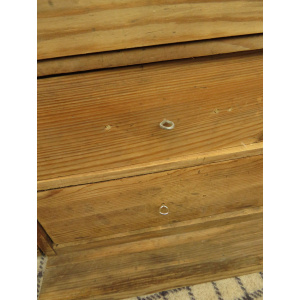 Antique Pine Scratch Built Carpenters Cabinet With Internal Drawers, Lockable