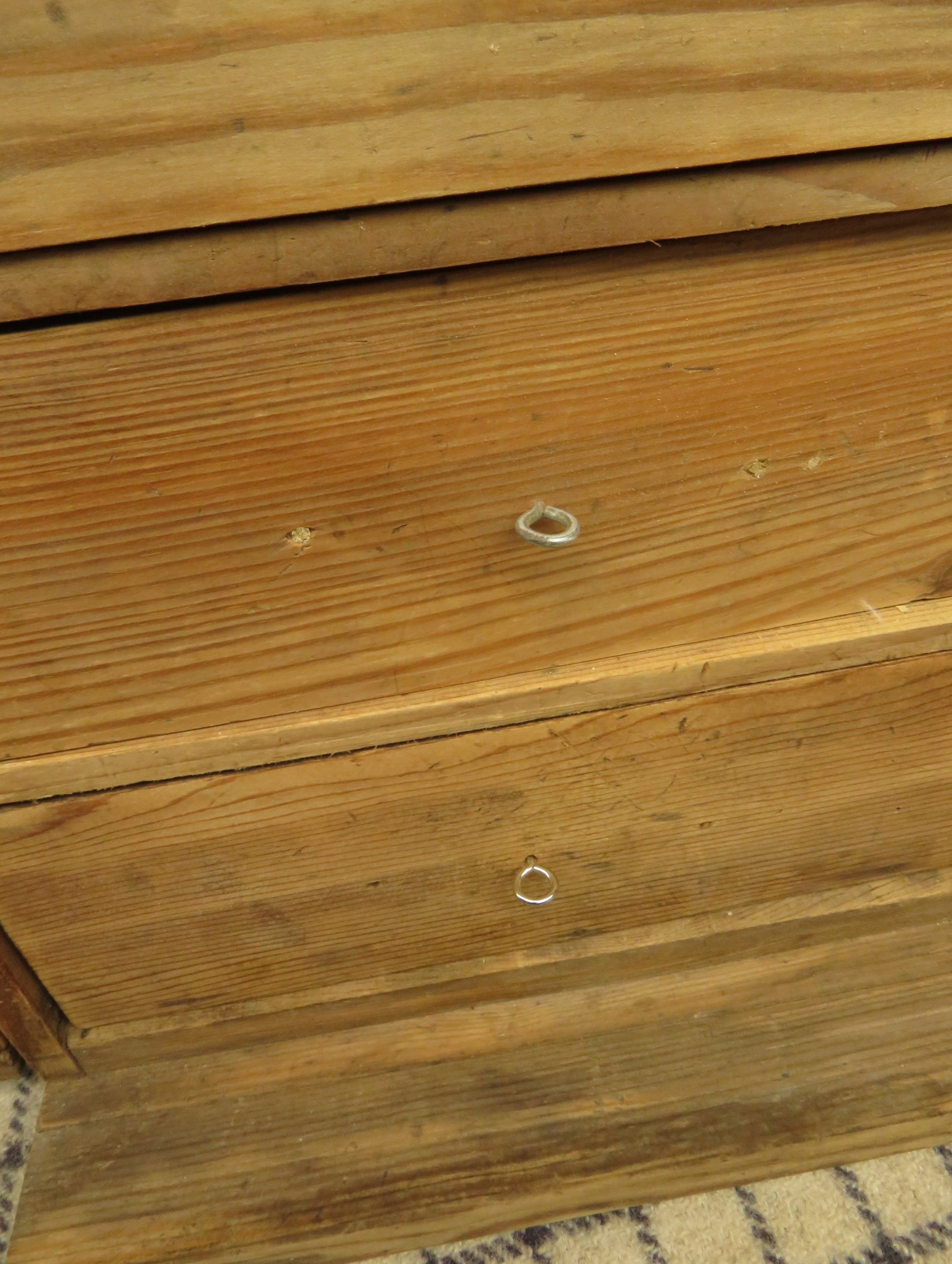 Antique Pine Scratch Built Carpenters Cabinet With Internal Drawers, Lockable
