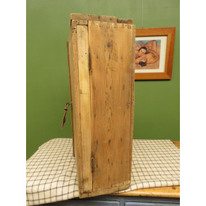 Antique Pine Scratch Built Carpenters Cabinet With Internal Drawers, Lockable