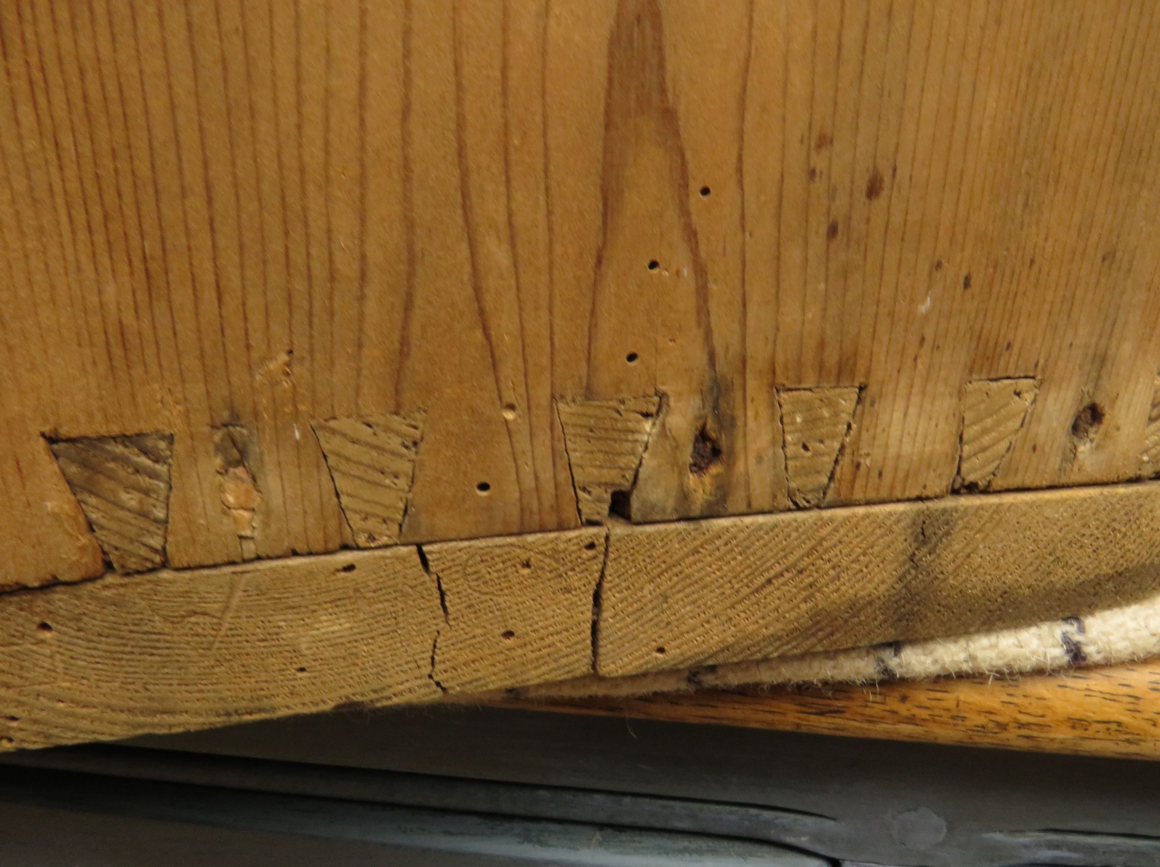 Antique Pine Scratch Built Carpenters Cabinet With Internal Drawers, Lockable