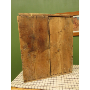 Antique Pine Scratch Built Carpenters Cabinet With Internal Drawers, Lockable