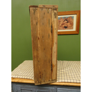Antique Pine Scratch Built Carpenters Cabinet With Internal Drawers, Lockable