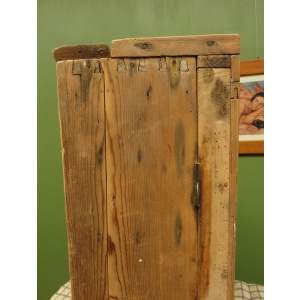 Antique Pine Scratch Built Carpenters Cabinet With Internal Drawers, Lockable
