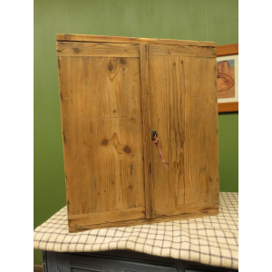 Antique Pine Scratch Built Carpenters Cabinet With Internal Drawers, Lockable