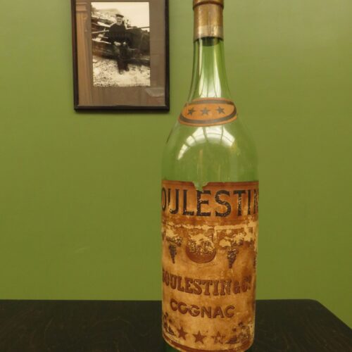Large Antique French Boulestin Cognac Bottle