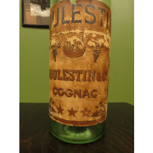 Large Antique French Boulestin Cognac Bottle
