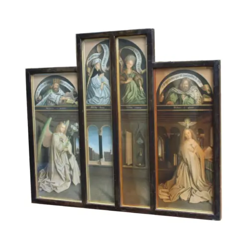 A Rare Arundel Society Chromolithograph Of The Annunciation