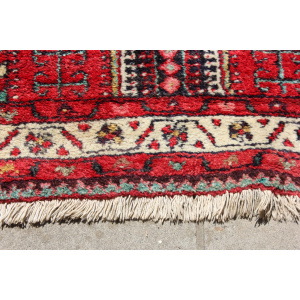 Vintage Persian Central Diamond Medallion Rug