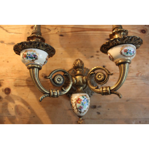Pair Of French Ceramic Wall Sconces