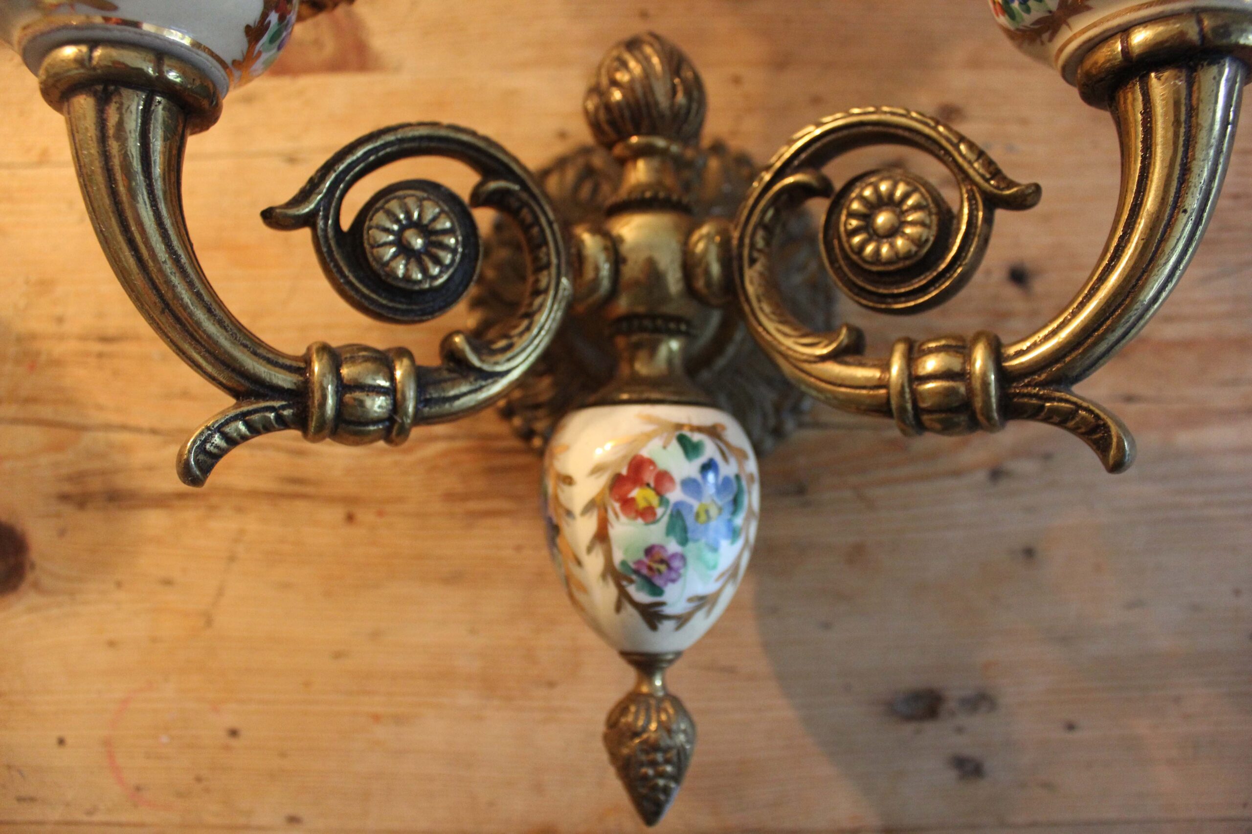 Pair Of French Ceramic Wall Sconces