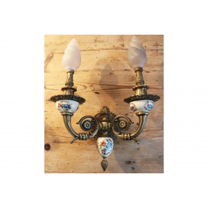 Pair Of French Ceramic Wall Sconces
