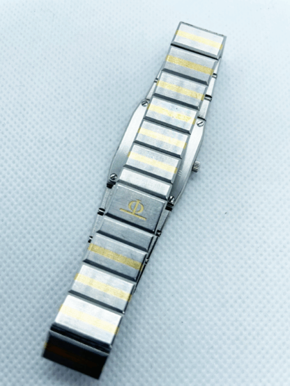 BAUME & MERCIER Vintage Monte Carlo C. 1980s 18K Gold Striped Ladies Wristwatch - Image 3