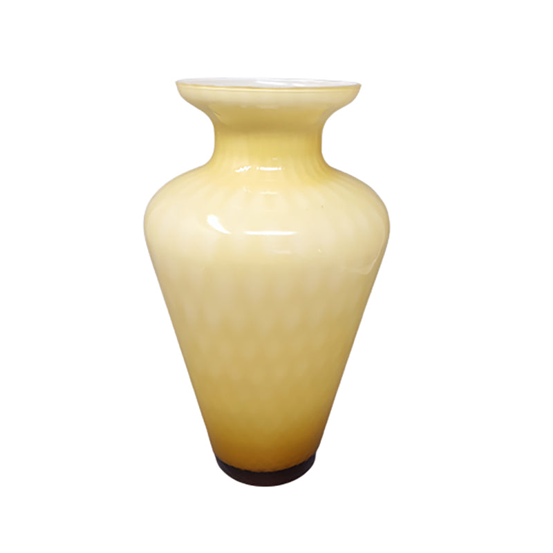 1960s Beige Vase by in Murano Glass. Made in Italy
