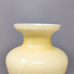 1960s Beige Vase by in Murano Glass. Made in Italy
