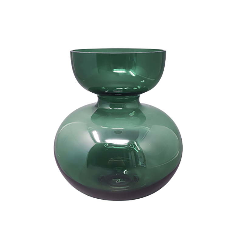 1990s Stunning Green Vase by G. Jensen