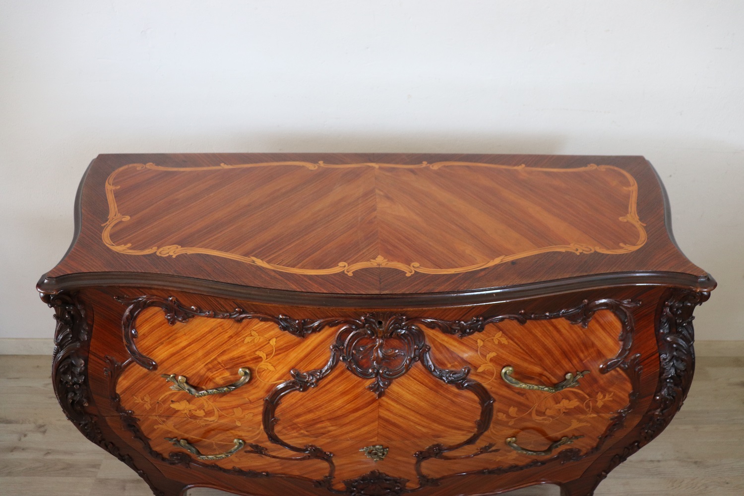 Chest of Drawers with Inlay Walnut, 1930s