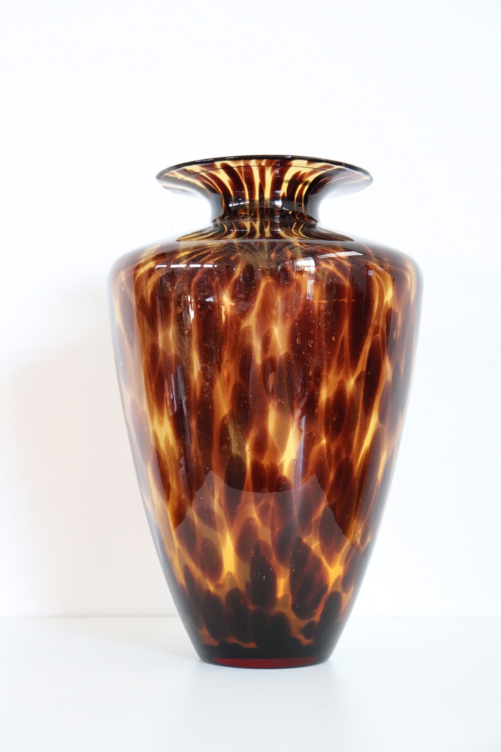 Large Italian Vase in Murano Art Glass, 1980s