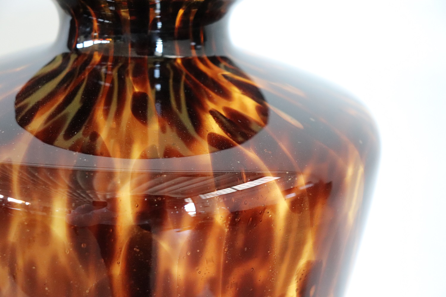 Large Italian Vase in Murano Art Glass, 1980s