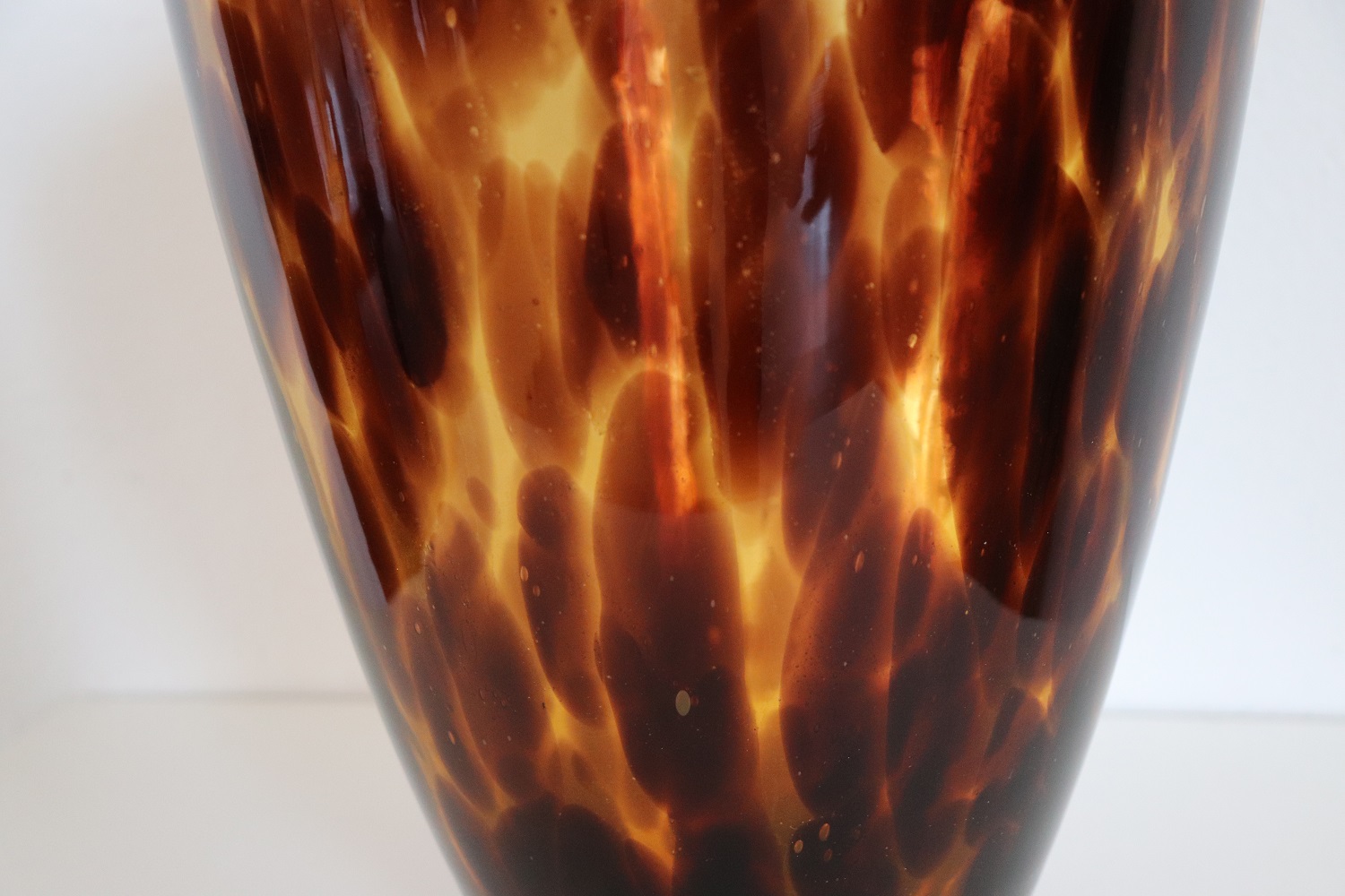 Large Italian Vase in Murano Art Glass, 1980s