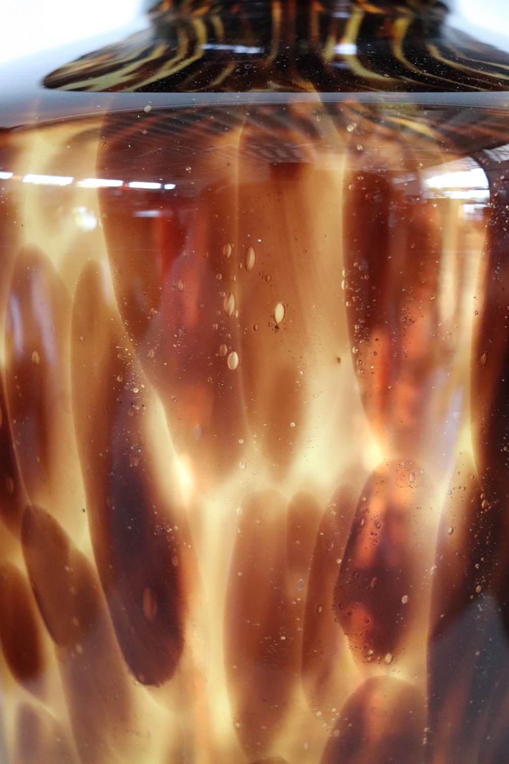 Large Italian Vase in Murano Art Glass, 1980s