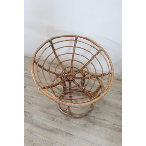 Vintage Lounge Chairs in Bamboo, 1980s, Set of 2