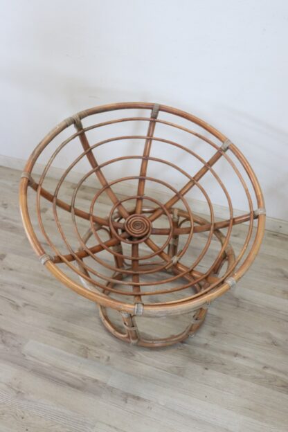 Vintage Lounge Chairs in Bamboo, 1980s, Set of 2 - Image 2