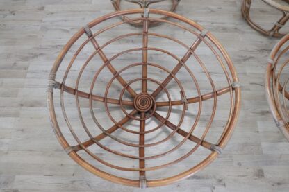 Vintage Lounge Chairs in Bamboo, 1980s, Set of 2 - Image 6
