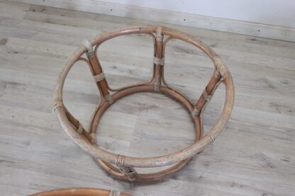 Vintage Lounge Chairs in Bamboo, 1980s, Set of 2 - Image 7