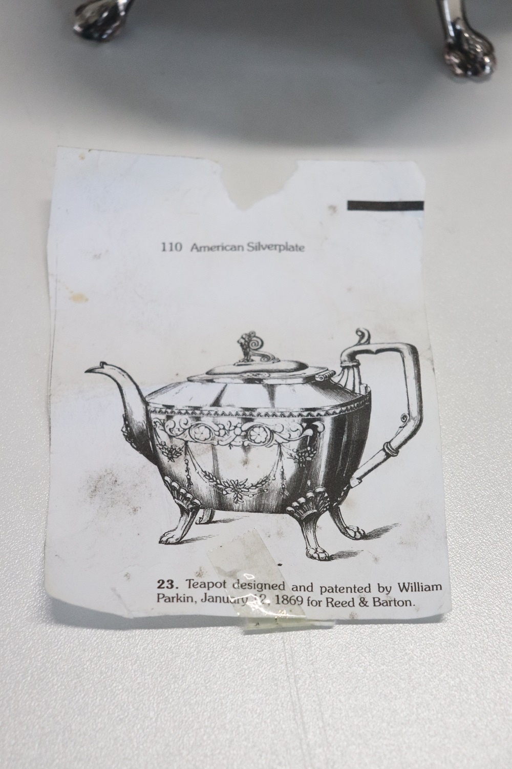 Antique Tea And Coffee Service In Silver Metal By Reed & Barton