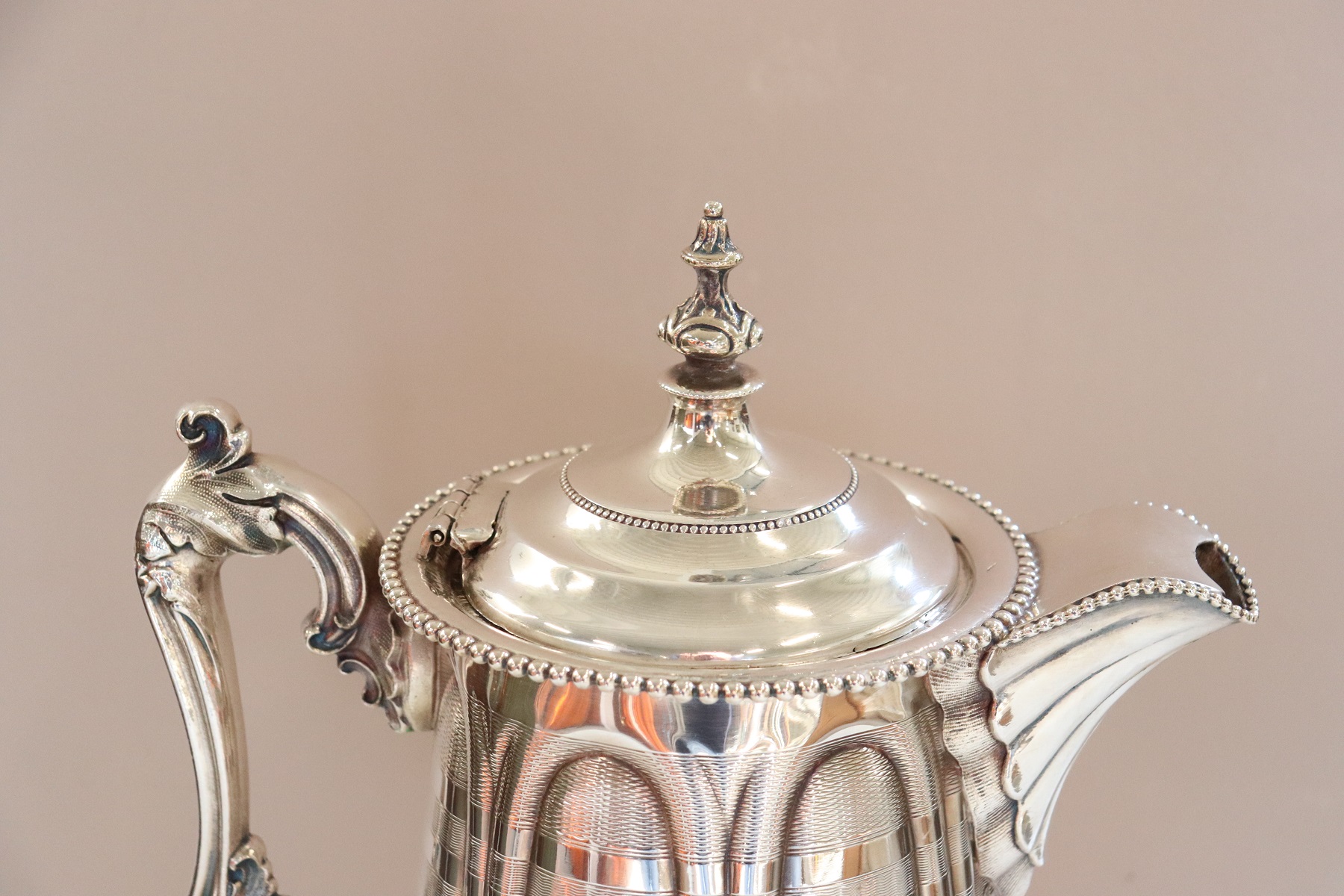 Antique Silver Plated Pitcher Marked Rogers Smith & Co, 1865