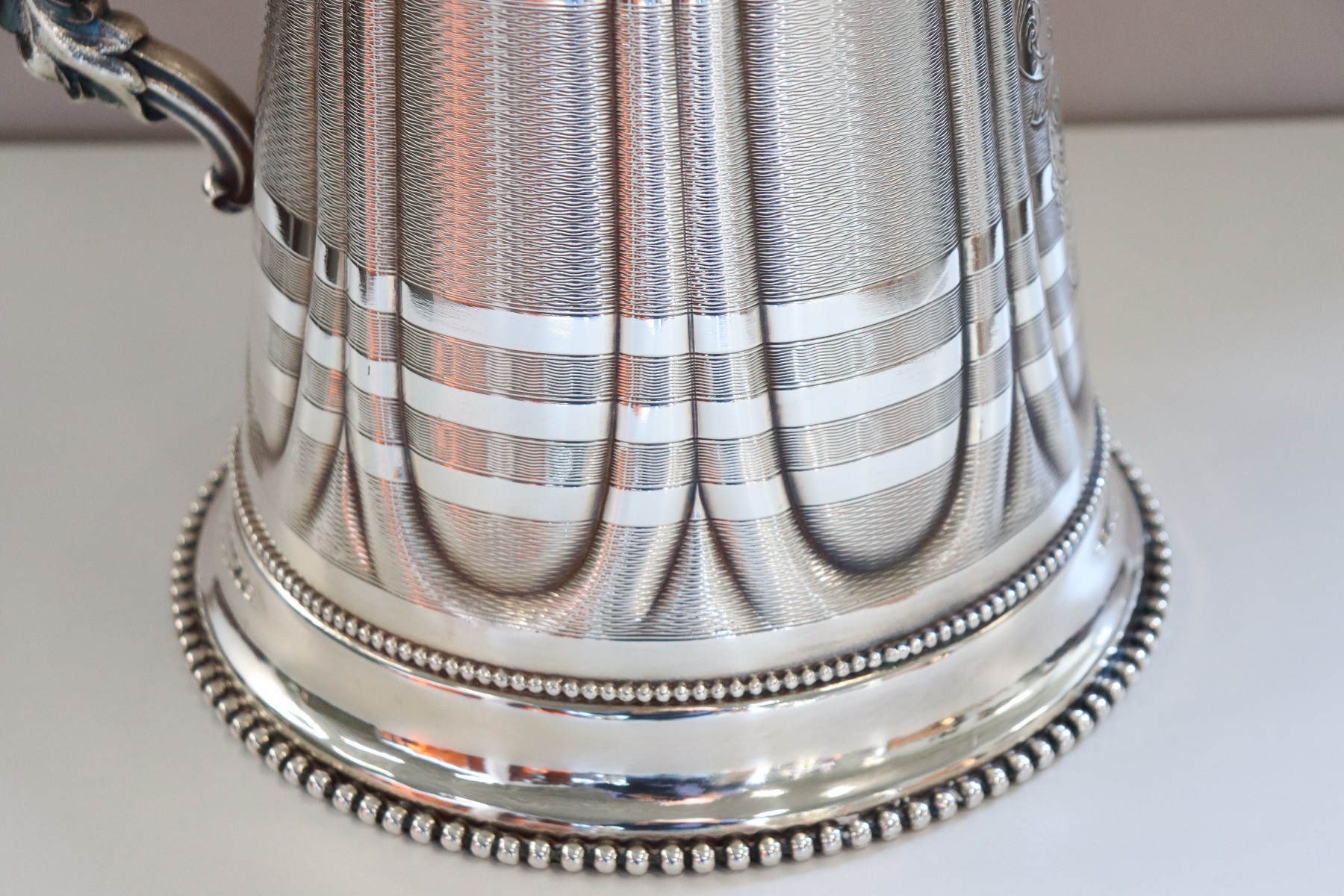Antique Silver Plated Pitcher Marked Rogers Smith & Co, 1865