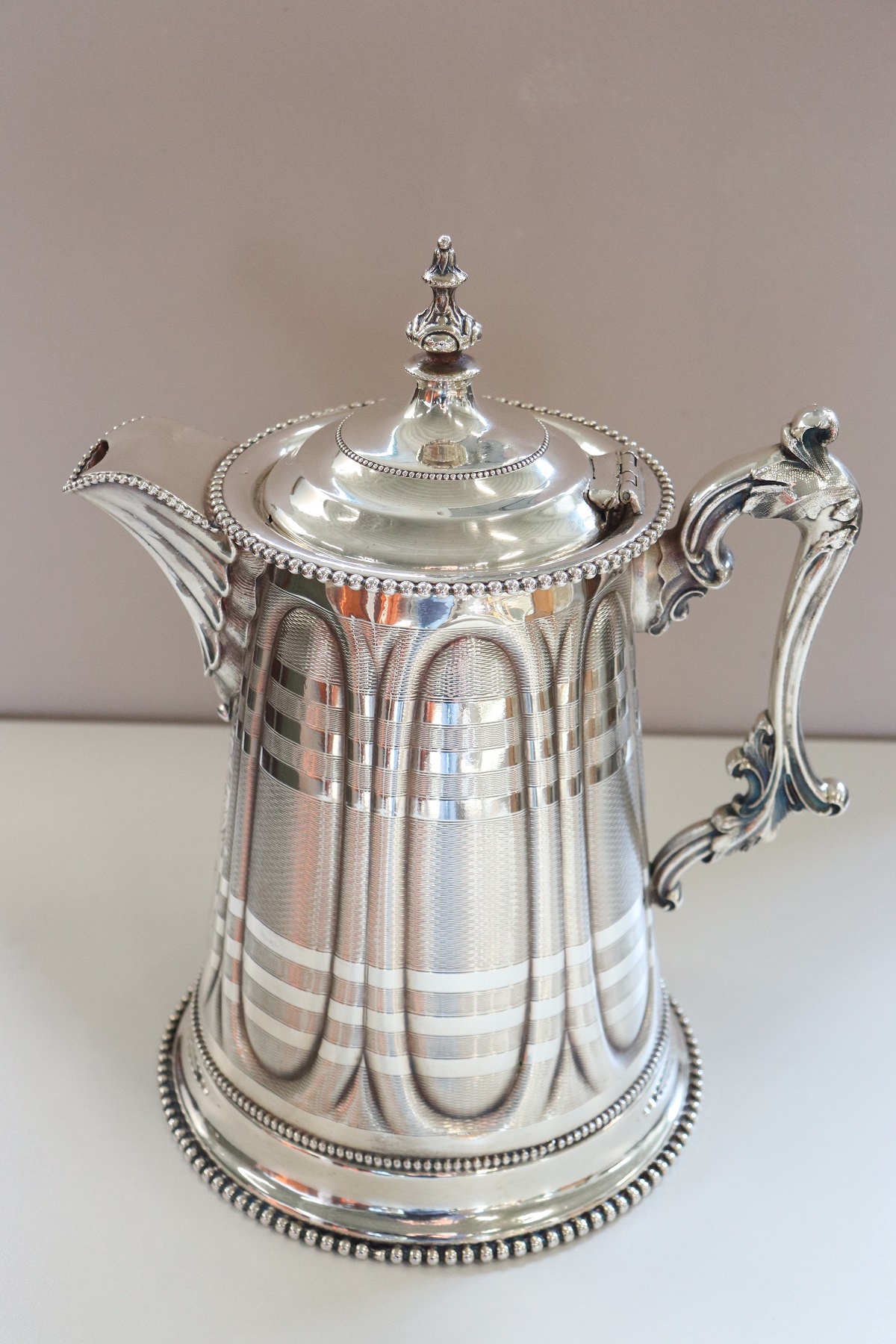 Antique Silver Plated Pitcher Marked Rogers Smith & Co, 1865