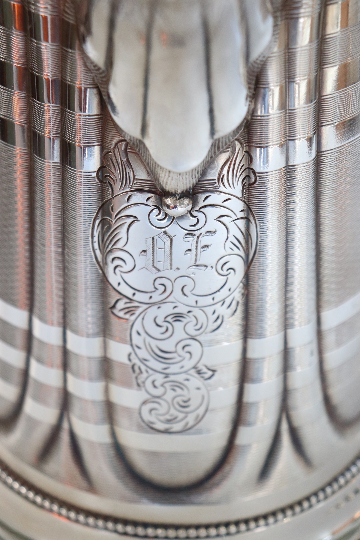 Antique Silver Plated Pitcher Marked Rogers Smith & Co, 1865