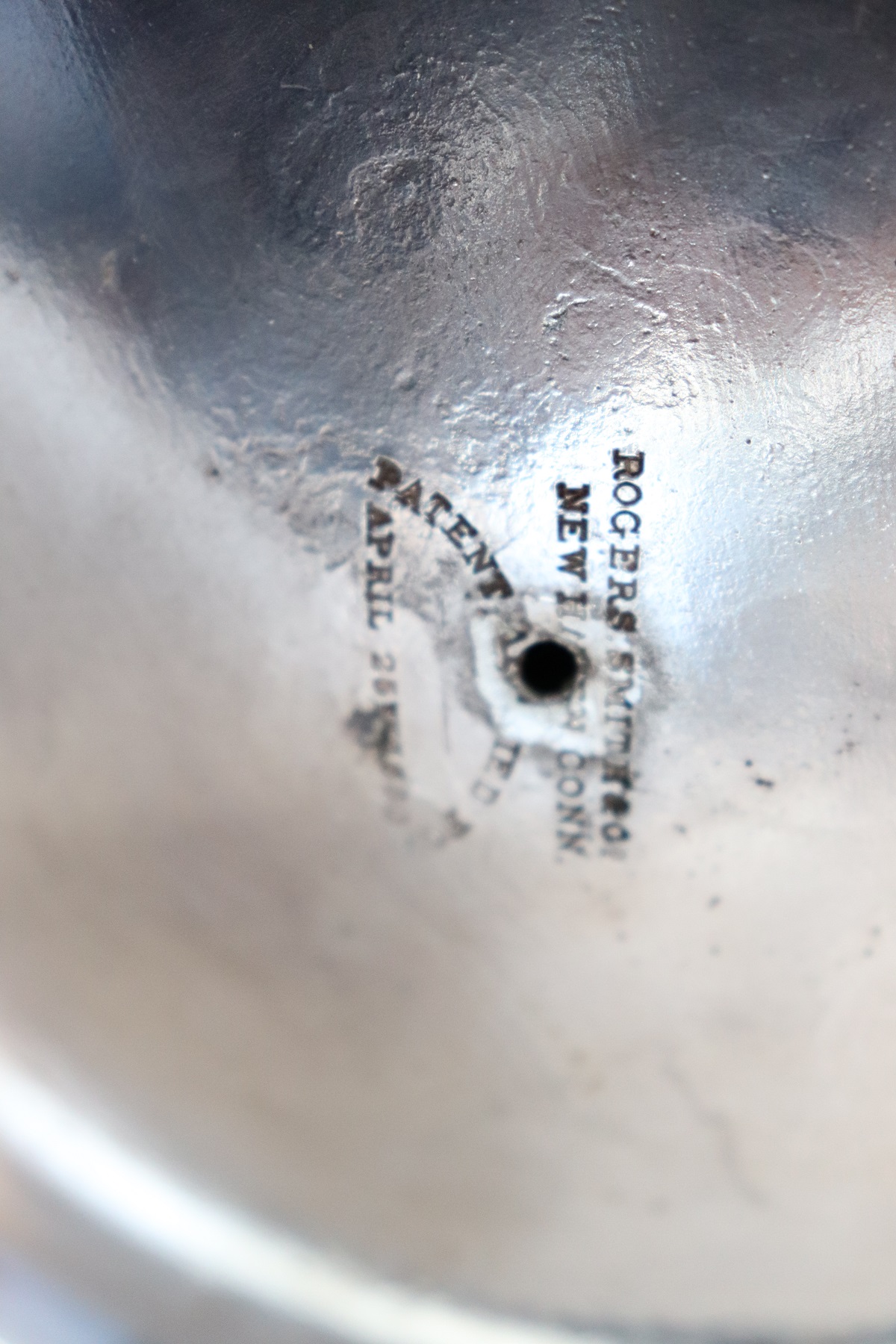 Antique Silver Plated Pitcher Marked Rogers Smith & Co, 1865